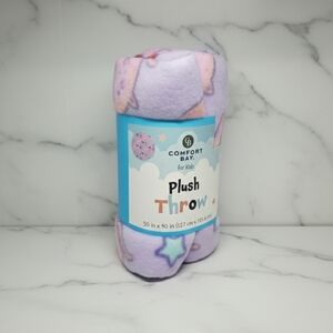 Comfort Bay Kids' Starry Plush Throw